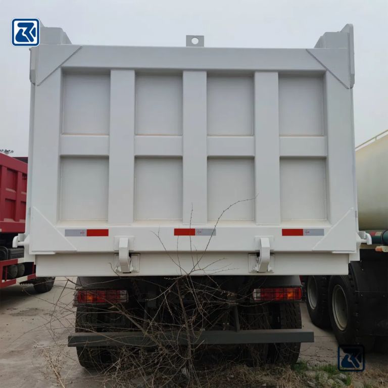 Rear view of a HOWO dump truck - HOWO Special Truck Ltd