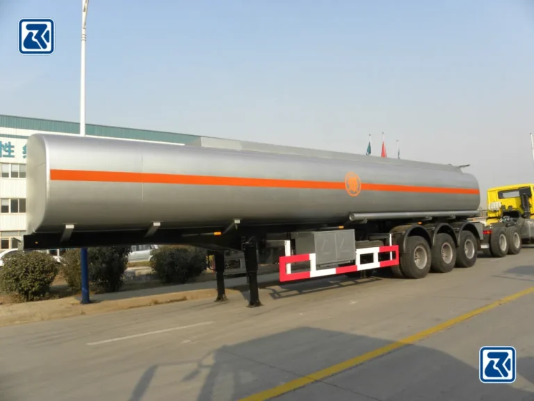 HOWO tanker truck parked outside a factory, ready for leak detection