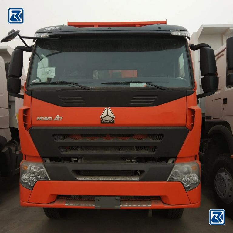 Front view of a HOWO A7 dump truck by HOWO Special Truck Ltd