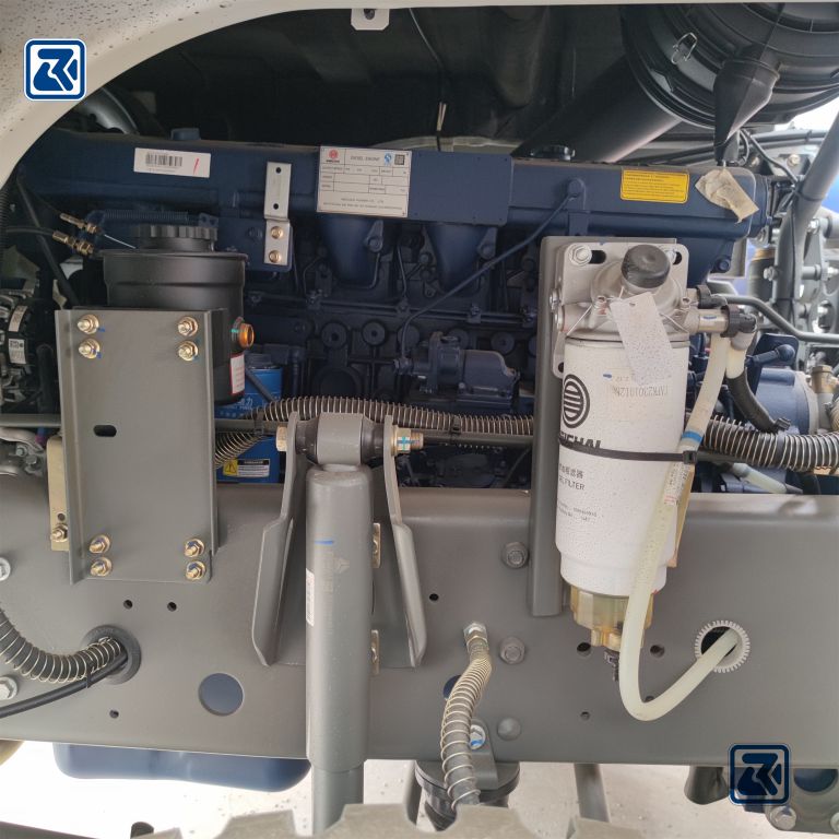 HOWO tanker engine details displaying engine configuration and components